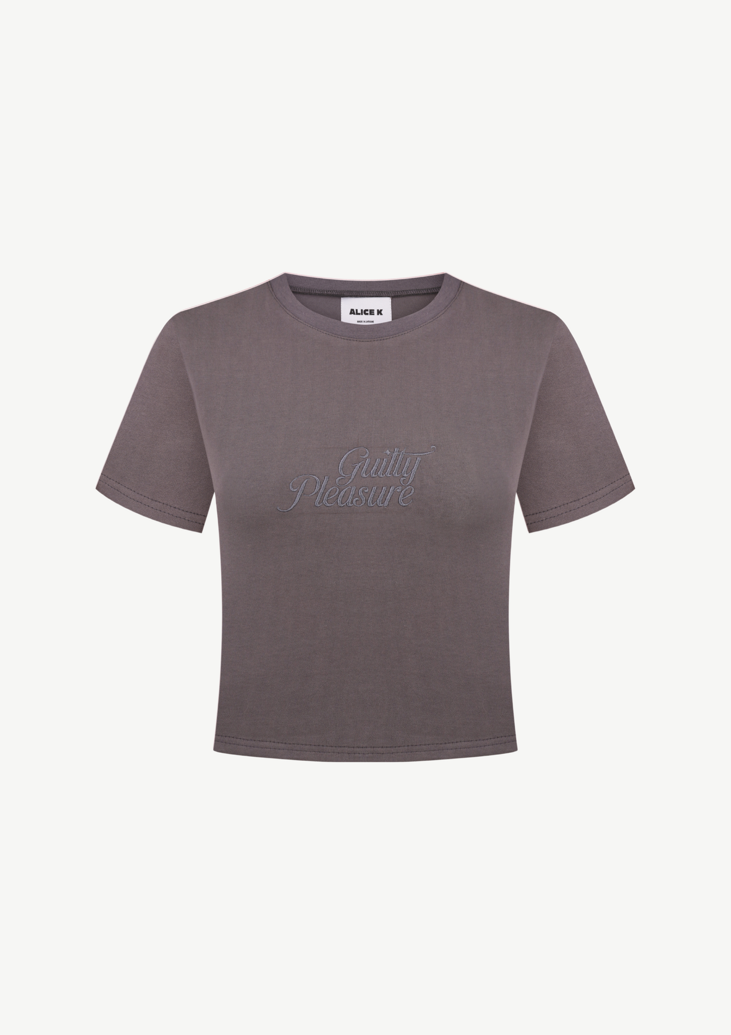 Футболка "Guilty Pleasure" в темно сірому кольорі