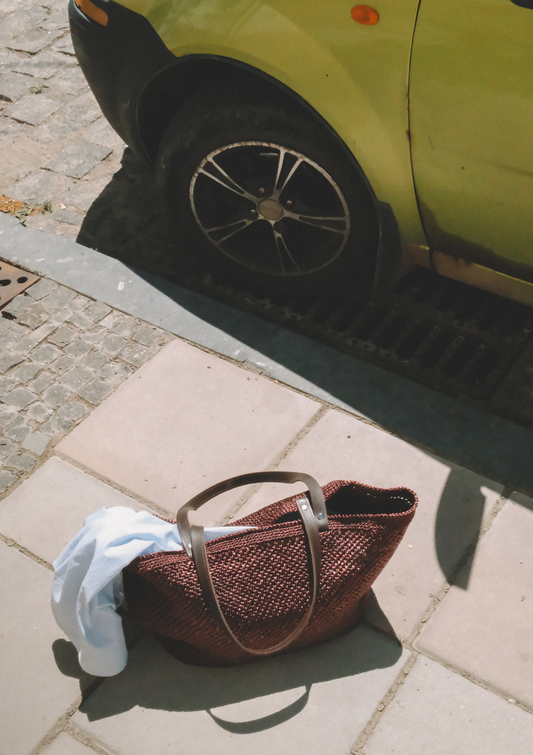 Велика сумка з рафії